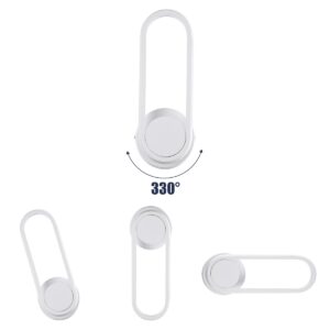 GloboStar® DALLAS 61346 Φωτιστικό Τοίχου – Απλίκα Design LED CCT 12W 1440lm 360° AC 220-240V – Εναλλαγή Φωτισμού μέσω Διακόπτη On/Off All In One Ψυχρό 6000k+Φυσικό 4500k+Θερμό 2700k Μ12 x Π6.5 x Υ32cm – Λευκό – 3 Years Warranty