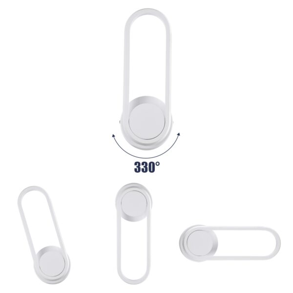 GloboStar® DALLAS 61346 Φωτιστικό Τοίχου – Απλίκα Design LED CCT 12W 1440lm 360° AC 220-240V – Εναλλαγή Φωτισμού μέσω Διακόπτη On/Off All In One Ψυχρό 6000k+Φυσικό 4500k+Θερμό 2700k Μ12 x Π6.5 x Υ32cm – Λευκό – 3 Years Warranty
