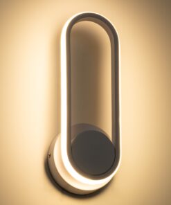 GloboStar® DALLAS 61346 Φωτιστικό Τοίχου – Απλίκα Design LED CCT 12W 1440lm 360° AC 220-240V – Εναλλαγή Φωτισμού μέσω Διακόπτη On/Off All In One Ψυχρό 6000k+Φυσικό 4500k+Θερμό 2700k Μ12 x Π6.5 x Υ32cm – Λευκό – 3 Years Warranty