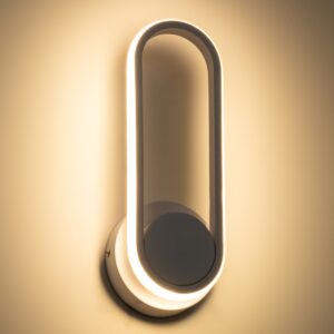 GloboStar® DALLAS 61346 Φωτιστικό Τοίχου – Απλίκα Design LED CCT 12W 1440lm 360° AC 220-240V – Εναλλαγή Φωτισμού μέσω Διακόπτη On/Off All In One Ψυχρό 6000k+Φυσικό 4500k+Θερμό 2700k Μ12 x Π6.5 x Υ32cm – Λευκό – 3 Years Warranty