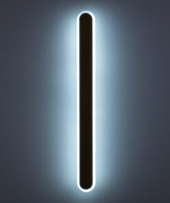 GloboStar® HOUSTON 61347 Φωτιστικό Τοίχου – Απλίκα Design LED CCT 18W 2160lm 360° AC 220-240V – Εναλλαγή Φωτισμού μέσω Διακόπτη On/Off All In One Ψυχρό 6000k+Φυσικό 4500k+Θερμό 2700k Μ6 x Π3 x Υ60cm – Μαύρο – 3 Years Warranty