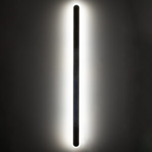 GloboStar® HOUSTON 61349 Φωτιστικό Τοίχου – Απλίκα Design LED CCT 24W 2880lm 360° AC 220-240V – Εναλλαγή Φωτισμού μέσω Διακόπτη On/Off All In One Ψυχρό 6000k+Φυσικό 4500k+Θερμό 2700k Μ6 x Π3 x Υ100cm – Μαύρο – 3 Years Warranty