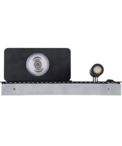 GloboStar® PALADIN 61351 Μοντέρνο Φωτιστικό Τοίχου – Απλίκα Ξενοδοχείου Bed Side LED 6W 720lm 36° AC 220-240V – Reading Light & Κρυφός Φωτισμός – Φορτιστές USB 3A & Wireless 20W – Μ30 x Π11 x Υ12cm – Φυσικό Λευκό 4500K – Μαύρο – Αριστερό