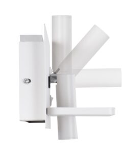 GloboStar® PALADIN 61353 Μοντέρνο Φωτιστικό Τοίχου – Απλίκα Ξενοδοχείου Bed Side LED 6W 720lm 36° AC 220-240V – Reading Light & Κρυφός Φωτισμός – Φορτιστές USB 3A & Wireless 20W – Μ30 x Π11 x Υ12cm – Φυσικό Λευκό 4500K – Λευκό – Αριστερό