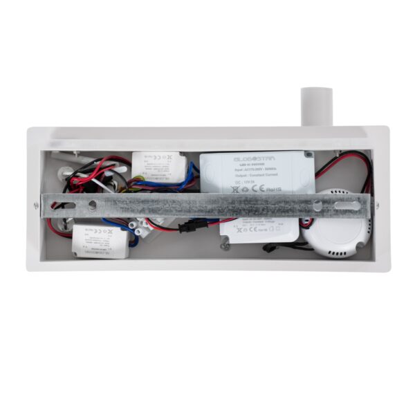 GloboStar® PALADIN 61354 Μοντέρνο Φωτιστικό Τοίχου – Απλίκα Ξενοδοχείου Bed Side LED 6W 720lm 36° AC 220-240V – Reading Light & Κρυφός Φωτισμός – Φορτιστές USB 3A & Wireless 20W – Μ30 x Π11 x Υ12cm – Φυσικό Λευκό 4500K – Λευκό – Δεξί
