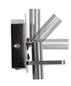 GloboStar® PALADIN 61355 Μοντέρνο Φωτιστικό Τοίχου – Απλίκα Ξενοδοχείου Bed Side LED 6W 720lm 36° AC 220-240V – Reading Light & Κρυφός Φωτισμός – Φορτιστές USB 3A & Wireless 20W – Μ30 x Π11 x Υ12cm – Φυσικό Λευκό 4500K – Νίκελ Βούρτσας – Αριστερό