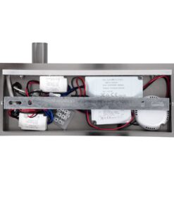 GloboStar® PALADIN 61355 Μοντέρνο Φωτιστικό Τοίχου – Απλίκα Ξενοδοχείου Bed Side LED 6W 720lm 36° AC 220-240V – Reading Light & Κρυφός Φωτισμός – Φορτιστές USB 3A & Wireless 20W – Μ30 x Π11 x Υ12cm – Φυσικό Λευκό 4500K – Νίκελ Βούρτσας – Αριστερό