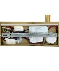 GloboStar® PALADIN 61358 Μοντέρνο Φωτιστικό Τοίχου – Απλίκα Ξενοδοχείου Bed Side LED 6W 720lm 36° AC 220-240V – Reading Light & Κρυφός Φωτισμός – Φορτιστές USB 3A & Wireless 20W – Μ30 x Π11 x Υ12cm – Φυσικό Λευκό 4500K – Χρυσό Βούρτσας – Δεξί