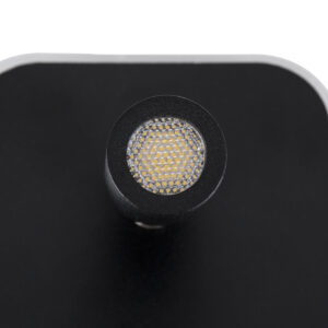 GloboStar® LADY-O 61363 Μοντέρνο Φωτιστικό Τοίχου – Απλίκα Ξενοδοχείου Bed Side LED 10W 1000lm 36° & 360° AC 220-240V – Reading Light & Κρυφός Φωτισμός – Φορτιστής USB 3A – Μ10.5 x Π10 x Υ18.5cm – Φυσικό Λευκό 4500K – Μαύρο – 3 Χρόνια Εγγύηση