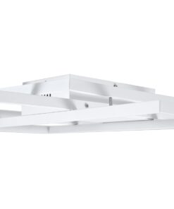 GloboStar® QUADRA 61386 Φωτιστικό Οροφής Design LED CCT 100W 12000lm 120° AC 220-240V – Εναλλαγή Φωτισμού μέσω Τηλεχειριστηρίου All In One Ψυχρό 6000k+Φυσικό 4500k+Θερμό 2700k Dimmable Μ85 x Π45 x Υ9cm – Λευκό – 3 Years Warranty