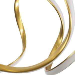 GloboStar® TARANTULA 61396 Κρεμαστό Φωτιστικό Οροφής Design LED CCT 120W 13440lm 300° AC 220-240V – Εναλλαγή Φωτισμού μέσω Τηλεχειριστηρίου All In One Ψυχρό 6000k+Φυσικό 4500k+Θερμό 2700k Dimmable Φ78 x Υ31.5cm – Χρυσό Βούρτσας – 3 Years Warranty