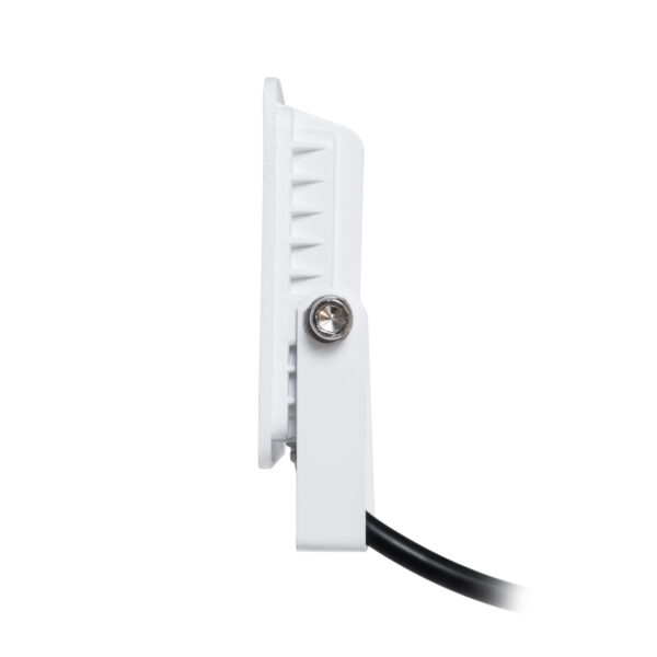 GloboStar® ATLAS 61404 Επαγγελματικός Προβολέας LED 10W 1250lm 120° AC 220-240V – Αδιάβροχος IP67 – Μ10 x Π2 x Υ8cm – Λευκό – Ψυχρό Λευκό 6000K – LUMILEDS Chips – TÜV Rheinland Certified – 5 Years Warranty