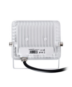 GloboStar® ATLAS 61406 Επαγγελματικός Προβολέας LED 10W 1150lm 120° AC 220-240V – Αδιάβροχος IP67 – Μ10 x Π2 x Υ8cm – Λευκό – Θερμό Λευκό 2700K – LUMILEDS Chips – TÜV Rheinland Certified – 5 Years Warranty