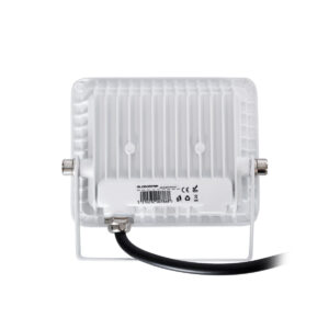 GloboStar® ATLAS 61406 Επαγγελματικός Προβολέας LED 10W 1150lm 120° AC 220-240V – Αδιάβροχος IP67 – Μ10 x Π2 x Υ8cm – Λευκό – Θερμό Λευκό 2700K – LUMILEDS Chips – TÜV Rheinland Certified – 5 Years Warranty