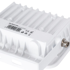 GloboStar® ATLAS 61409 Επαγγελματικός Προβολέας LED 20W 2300lm 120° AC 220-240V – Αδιάβροχος IP67 – Μ12 x Π2.5 x Υ9.5cm – Λευκό – Θερμό Λευκό 2700K – LUMILEDS Chips – TÜV Rheinland Certified – 5 Years Warranty