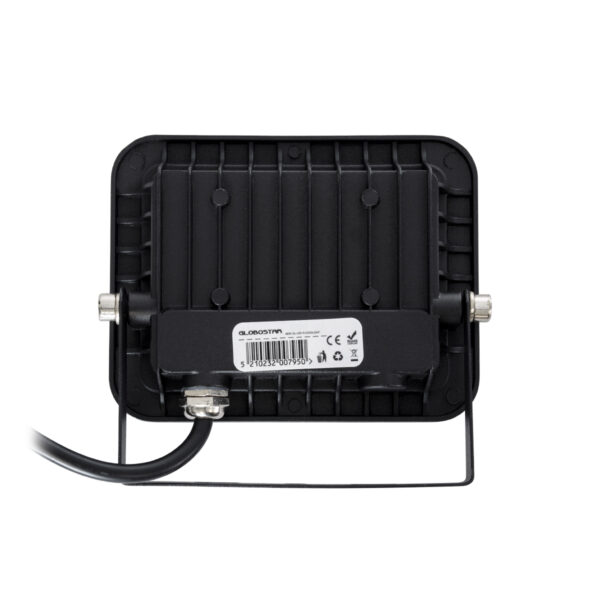 GloboStar® ATLAS 61410 Επαγγελματικός Προβολέας LED 20W 2500lm 120° AC 220-240V – Αδιάβροχος IP67 – Μ12 x Π2.5 x Υ9.5cm – Μαύρο – Ψυχρό Λευκό 6000K – LUMILEDS Chips – TÜV Rheinland Certified – 5 Years Warranty
