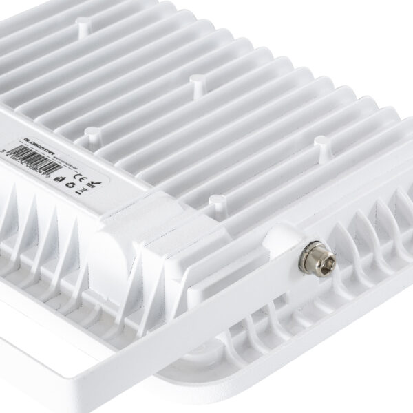 GloboStar® ATLAS 61419 Επαγγελματικός Προβολέας LED 50W 6250lm 120° AC 220-240V – Αδιάβροχος IP67 – Μ21 x Π3.5 x Υ16cm – Λευκό – Ψυχρό Λευκό 6000K – LUMILEDS Chips – TÜV Rheinland Certified – 5 Years Warranty