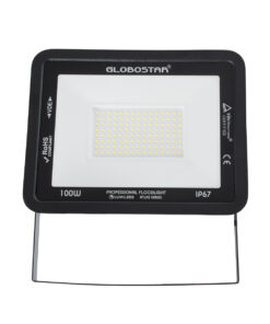 GloboStar® ATLAS 61426 Επαγγελματικός Προβολέας LED 100W 12000lm 120° AC 220-240V – Αδιάβροχος IP67 – Μ27 x Π4 x Υ21cm – Μαύρο – Φυσικό Λευκό 4500K – LUMILEDS Chips – TÜV Rheinland Certified – 5 Years Warranty