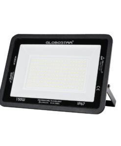 GloboStar® ATLAS 61428 Επαγγελματικός Προβολέας LED 150W 18750lm 120° AC 220-240V – Αδιάβροχος IP67 – Μ32 x Π4 x Υ23cm – Μαύρο – Ψυχρό Λευκό 6000K – LUMILEDS Chips – TÜV Rheinland Certified – 5 Years Warranty
