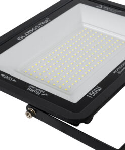 GloboStar® ATLAS 61428 Επαγγελματικός Προβολέας LED 150W 18750lm 120° AC 220-240V – Αδιάβροχος IP67 – Μ32 x Π4 x Υ23cm – Μαύρο – Ψυχρό Λευκό 6000K – LUMILEDS Chips – TÜV Rheinland Certified – 5 Years Warranty