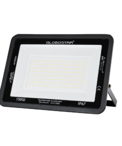 GloboStar® ATLAS 61429 Επαγγελματικός Προβολέας LED 150W 18000lm 120° AC 220-240V – Αδιάβροχος IP67 – Μ32 x Π4 x Υ23cm – Μαύρο – Φυσικό Λευκό 4500K – LUMILEDS Chips – TÜV Rheinland Certified – 5 Years Warranty