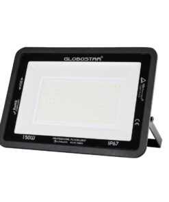 GloboStar® ATLAS 61430 Επαγγελματικός Προβολέας LED 150W 17250lm 120° AC 220-240V – Αδιάβροχος IP67 – Μ32 x Π4 x Υ23cm – Μαύρο – Θερμό Λευκό 2700K – LUMILEDS Chips – TÜV Rheinland Certified – 5 Years Warranty