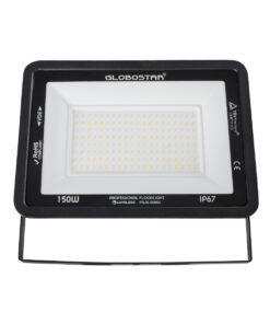 GloboStar® ATLAS 61430 Επαγγελματικός Προβολέας LED 150W 17250lm 120° AC 220-240V – Αδιάβροχος IP67 – Μ32 x Π4 x Υ23cm – Μαύρο – Θερμό Λευκό 2700K – LUMILEDS Chips – TÜV Rheinland Certified – 5 Years Warranty