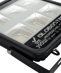 GloboStar® TITAN 61435 Επαγγελματικός Προβολέας για Γήπεδα Tennis & Ποδοσφαίρου 5×5 LED 390W 48750lm 60°x90° FishEye AC 220-240V – Αδιάβροχος IP67 – Μ32 x Π8 x Υ35cm – Μαύρο – Φυσικό Λευκό 5000K – LUMILEDS Chips – TÜV Rheinland Certified – 5 Χρόνια Εγγύηση