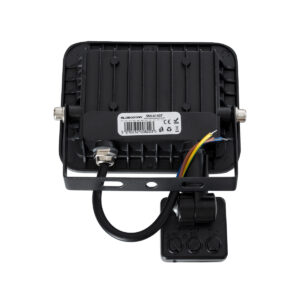 GloboStar® AURORA 61437 Επαγγελματικός Προβολέας LED 20W 2500lm 120° AC 220-240V με Ενσωματωμένο Ρυθμιζόμενο Αισθητήρα Κίνησης PIR – Αδιάβροχος IP67 – Μ12 x Π5 x Υ14.5cm – Μαύρο – Ψυχρό Λευκό 6000K – LUMILEDS Chips – TÜV Rheinland Certified – 3 Years Warranty