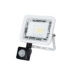 GloboStar® AURORA 61438 Επαγγελματικός Προβολέας LED 20W 2500lm 120° AC 220-240V με Ενσωματωμένο Ρυθμιζόμενο Αισθητήρα Κίνησης PIR – Αδιάβροχος IP67 – Μ12 x Π5 x Υ14.5cm – Λευκό – Ψυχρό Λευκό 6000K – LUMILEDS Chips – TÜV Rheinland Certified – 3 Years Warranty