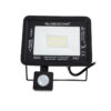 GloboStar® AURORA 61439 Επαγγελματικός Προβολέας LED 30W 3750lm 120° AC 220-240V με Ενσωματωμένο Ρυθμιζόμενο Αισθητήρα Κίνησης PIR – Αδιάβροχος IP67 – Μ16 x Π5 x Υ17.5cm – Μαύρο – Ψυχρό Λευκό 6000K – LUMILEDS Chips – TÜV Rheinland Certified – 3 Years Warranty