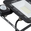 GloboStar® AURORA 61439 Επαγγελματικός Προβολέας LED 30W 3750lm 120° AC 220-240V με Ενσωματωμένο Ρυθμιζόμενο Αισθητήρα Κίνησης PIR – Αδιάβροχος IP67 – Μ16 x Π5 x Υ17.5cm – Μαύρο – Ψυχρό Λευκό 6000K – LUMILEDS Chips – TÜV Rheinland Certified – 3 Years Warranty