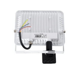GloboStar® AURORA 61440 Επαγγελματικός Προβολέας LED 30W 3750lm 120° AC 220-240V με Ενσωματωμένο Ρυθμιζόμενο Αισθητήρα Κίνησης PIR – Αδιάβροχος IP67 – Μ16 x Π5 x Υ17.5cm – Λευκό – Ψυχρό Λευκό 6000K – LUMILEDS Chips – TÜV Rheinland Certified – 3 Years Warranty