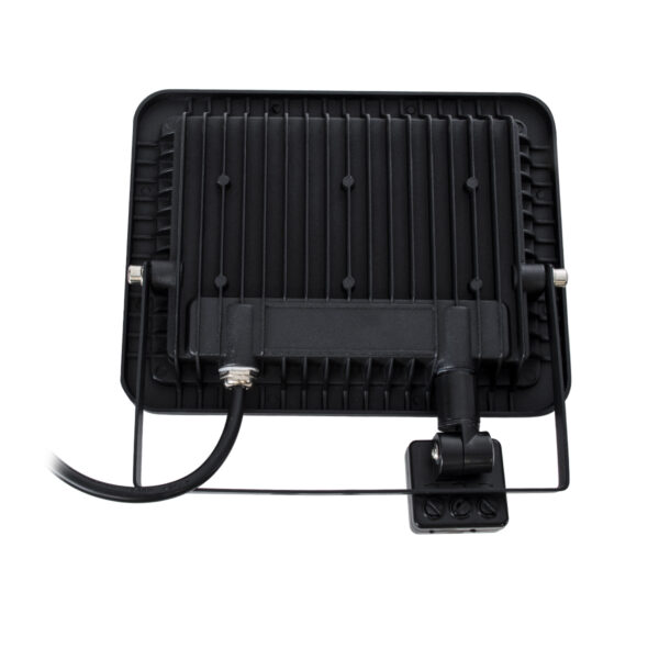 GloboStar® AURORA 61441 Επαγγελματικός Προβολέας LED 50W 6250lm 120° AC 220-240V με Ενσωματωμένο Ρυθμιζόμενο Αισθητήρα Κίνησης PIR – Αδιάβροχος IP67 – Μ21 x Π5 x Υ21cm – Μαύρο – Ψυχρό Λευκό 6000K – LUMILEDS Chips – TÜV Rheinland Certified – 3 Years Warranty