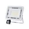 GloboStar® AURORA 61442 Επαγγελματικός Προβολέας LED 50W 6250lm 120° AC 220-240V με Ενσωματωμένο Ρυθμιζόμενο Αισθητήρα Κίνησης PIR – Αδιάβροχος IP67 – Μ21 x Π5 x Υ21cm – Λευκό – Ψυχρό Λευκό 6000K – LUMILEDS Chips – TÜV Rheinland Certified – 3 Years Warranty