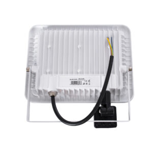 GloboStar® AURORA 61442 Επαγγελματικός Προβολέας LED 50W 6250lm 120° AC 220-240V με Ενσωματωμένο Ρυθμιζόμενο Αισθητήρα Κίνησης PIR – Αδιάβροχος IP67 – Μ21 x Π5 x Υ21cm – Λευκό – Ψυχρό Λευκό 6000K – LUMILEDS Chips – TÜV Rheinland Certified – 3 Years Warranty