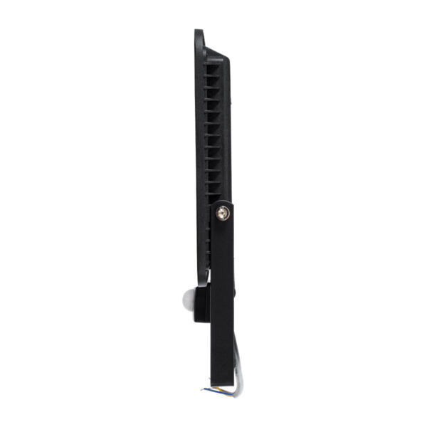 GloboStar® AURORA 61443 Επαγγελματικός Προβολέας LED 100W 12500lm 120° AC 220-240V με Ενσωματωμένο Ρυθμιζόμενο Αισθητήρα Κίνησης PIR – Αδιάβροχος IP67 – Μ25 x Π6.5 x Υ27.5cm – Μαύρο – Ψυχρό Λευκό 6000K – LUMILEDS Chips – TÜV Rheinland Certified – 3 Years Warranty