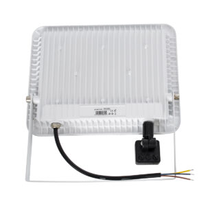 GloboStar® AURORA 61444 Επαγγελματικός Προβολέας LED 100W 12500lm 120° AC 220-240V με Ενσωματωμένο Ρυθμιζόμενο Αισθητήρα Κίνησης PIR – Αδιάβροχος IP67 – Μ25 x Π6.5 x Υ27.5cm – Λευκό – Ψυχρό Λευκό 6000K – LUMILEDS Chips – TÜV Rheinland Certified – 3 Years Warranty