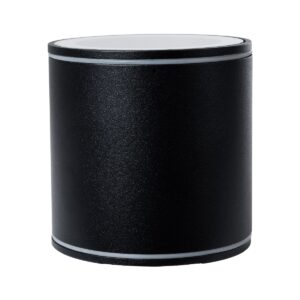 GloboStar® MARETTI 61445 Επιφανειακό Στρόγγυλο Φωτιστικό Σποτ με Ντουί 1 x GU10 VDE Certified AC 220-240V Αδιάβροχο IP65 – Σώμα Αλουμινίου & Υψηλής Αντοχής Tempered Glass – Φ9 x Υ9cm – Μαύρο Ματ – 5 Χρόνια Εγγύηση
