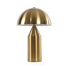 GloboStar® URANUS-S 61451 Μοντέρνο Επιτραπέζιο Φωτιστικό Πορτατίφ Δίφωτο 2 x E27 AC220-240V IP20 – Φ25 x Υ39cm – Χρυσό Πλατίνα Μεταλλικό Καμπάνα με Διακόπτη On/Off – 5 Χρόνια Εγγύηση