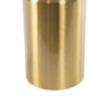 GloboStar® URANUS-M 61455 Μοντέρνο Επιτραπέζιο Φωτιστικό Πορτατίφ Δίφωτο 2 x E27 AC220-240V IP20 – Φ35 x Υ54cm – Χρυσό Πλατίνα Μεταλλικό Καμπάνα με Διακόπτη On/Off – 5 Χρόνια Εγγύηση