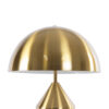 GloboStar® URANUS-M 61455 Μοντέρνο Επιτραπέζιο Φωτιστικό Πορτατίφ Δίφωτο 2 x E27 AC220-240V IP20 – Φ35 x Υ54cm – Χρυσό Πλατίνα Μεταλλικό Καμπάνα με Διακόπτη On/Off – 5 Χρόνια Εγγύηση