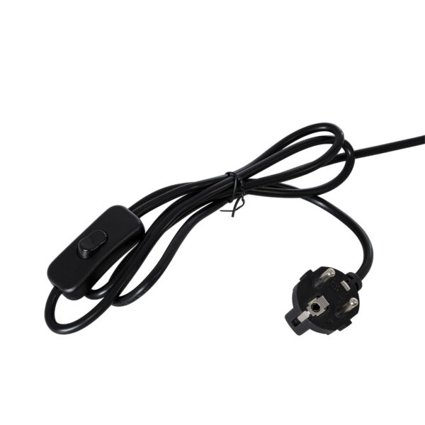 GloboStar® URANUS-M 61455 Μοντέρνο Επιτραπέζιο Φωτιστικό Πορτατίφ Δίφωτο 2 x E27 AC220-240V IP20 – Φ35 x Υ54cm – Χρυσό Πλατίνα Μεταλλικό Καμπάνα με Διακόπτη On/Off – 5 Χρόνια Εγγύηση