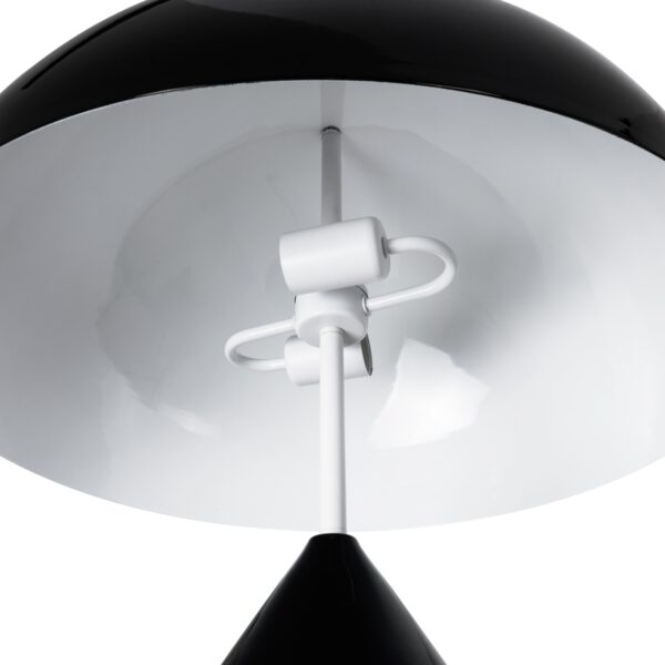 GloboStar® URANUS-L 61457 Μοντέρνο Επιτραπέζιο Φωτιστικό Πορτατίφ Δίφωτο 2 x E27 AC220-240V IP20 – Φ50 x Υ77cm – Μαύρο Μεταλλικό Καμπάνα με Διακόπτη On/Off – 5 Years Warranty