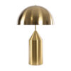GloboStar® URANUS-L 61459 Μοντέρνο Επιτραπέζιο Φωτιστικό Πορτατίφ Δίφωτο 2 x E27 AC220-240V IP20 – Φ50 x Υ77cm – Χρυσό Πλατίνα Μεταλλικό Καμπάνα με Διακόπτη On/Off – 5 Χρόνια Εγγύηση