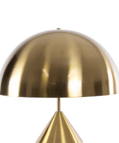 GloboStar® URANUS-L 61459 Μοντέρνο Επιτραπέζιο Φωτιστικό Πορτατίφ Δίφωτο 2 x E27 AC220-240V IP20 – Φ50 x Υ77cm – Χρυσό Πλατίνα Μεταλλικό Καμπάνα με Διακόπτη On/Off – 5 Χρόνια Εγγύηση