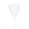 GloboStar® LUMINOVA 61463 Μοντέρνο Κρεμαστό Φωτιστικό Πλέγμα Μονόφωτο 1 x E27 IP20 Λευκό Σχοινί με Λευκό Σύρμα – Μ42 x Π42 x Υ20.5cm