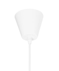 GloboStar® LUMINOVA 61463 Μοντέρνο Κρεμαστό Φωτιστικό Πλέγμα Μονόφωτο 1 x E27 IP20 Λευκό Σχοινί με Λευκό Σύρμα – Μ42 x Π42 x Υ20.5cm