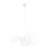 GloboStar® LUMINOVA 61465 Μοντέρνο Κρεμαστό Φωτιστικό Πλέγμα Μονόφωτο 1 x E27 IP20 Λευκό Σχοινί με Λευκό Σύρμα – Μ65 x Π65 x Υ25cm