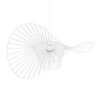 GloboStar® LUMINOVA 61465 Μοντέρνο Κρεμαστό Φωτιστικό Πλέγμα Μονόφωτο 1 x E27 IP20 Λευκό Σχοινί με Λευκό Σύρμα – Μ65 x Π65 x Υ25cm